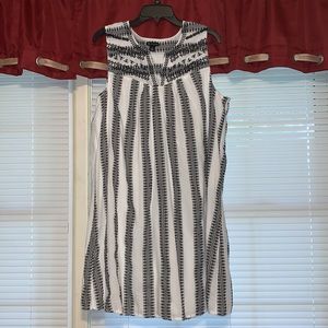 Black and White Tank Sack Dress